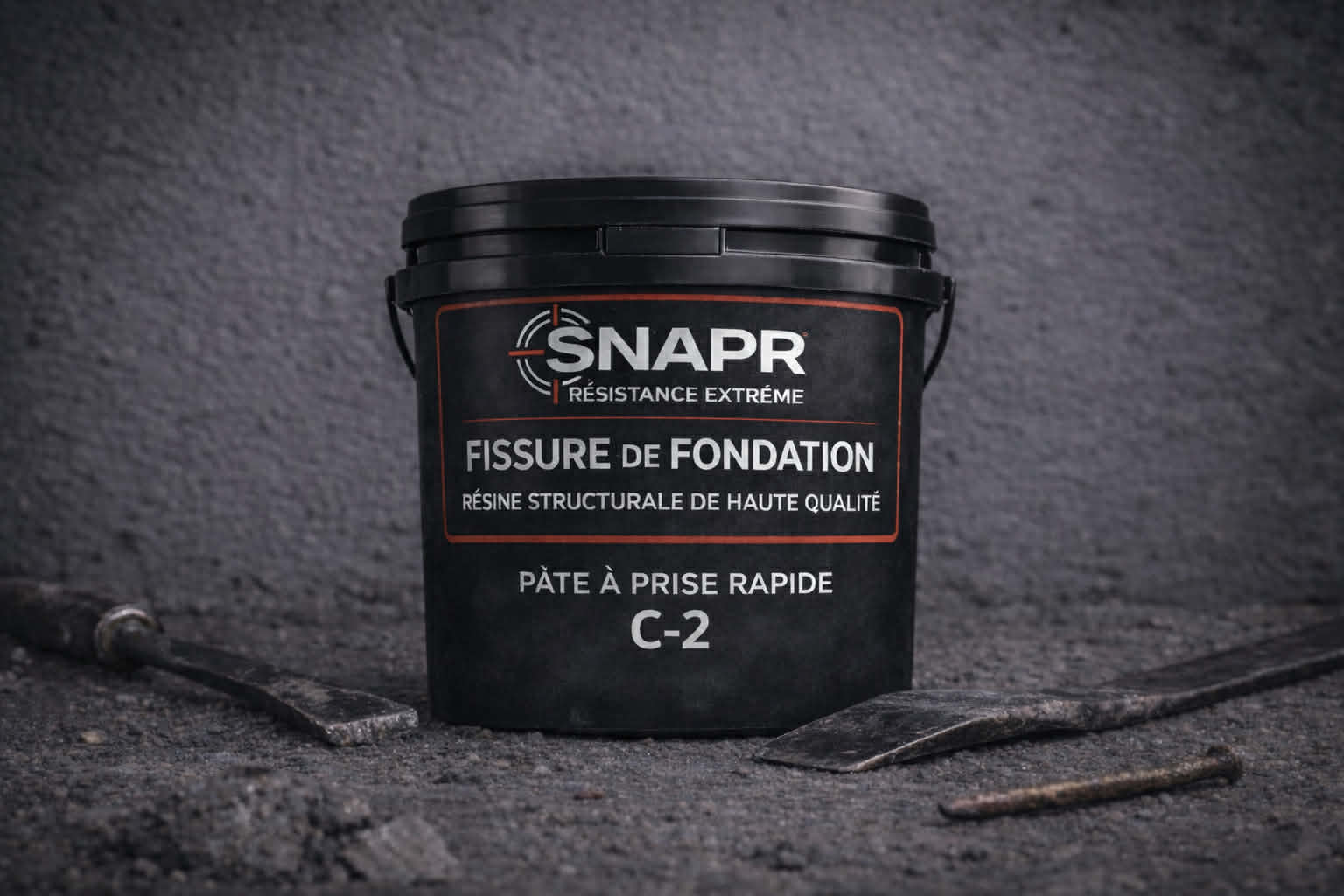 Produit SNAPR C-2 pour fissure de fondation